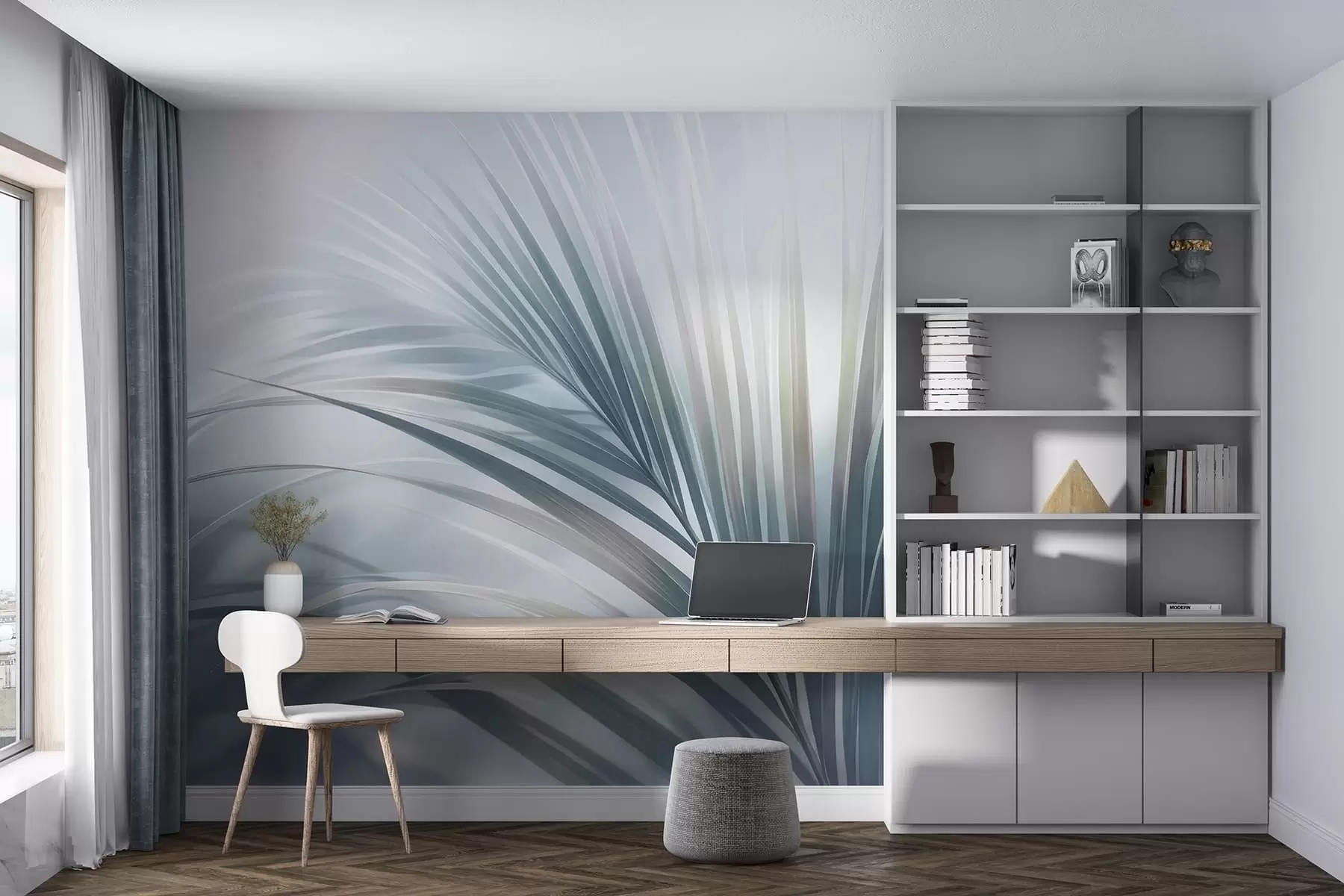 Valokuvatapetti Suuret lehdet w05253