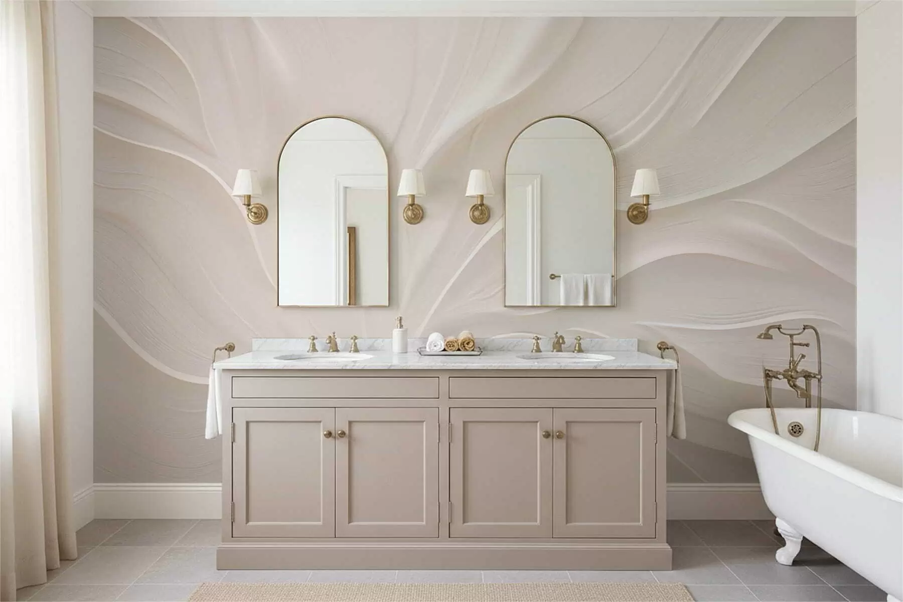 Valokuvatapetti Hienot läpikuultavat lehdet oksalla w05267