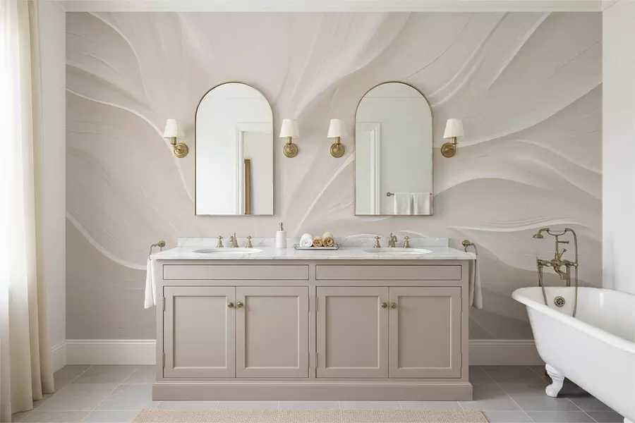 Valokuvatapetti Hienot läpikuultavat lehdet oksalla w05267