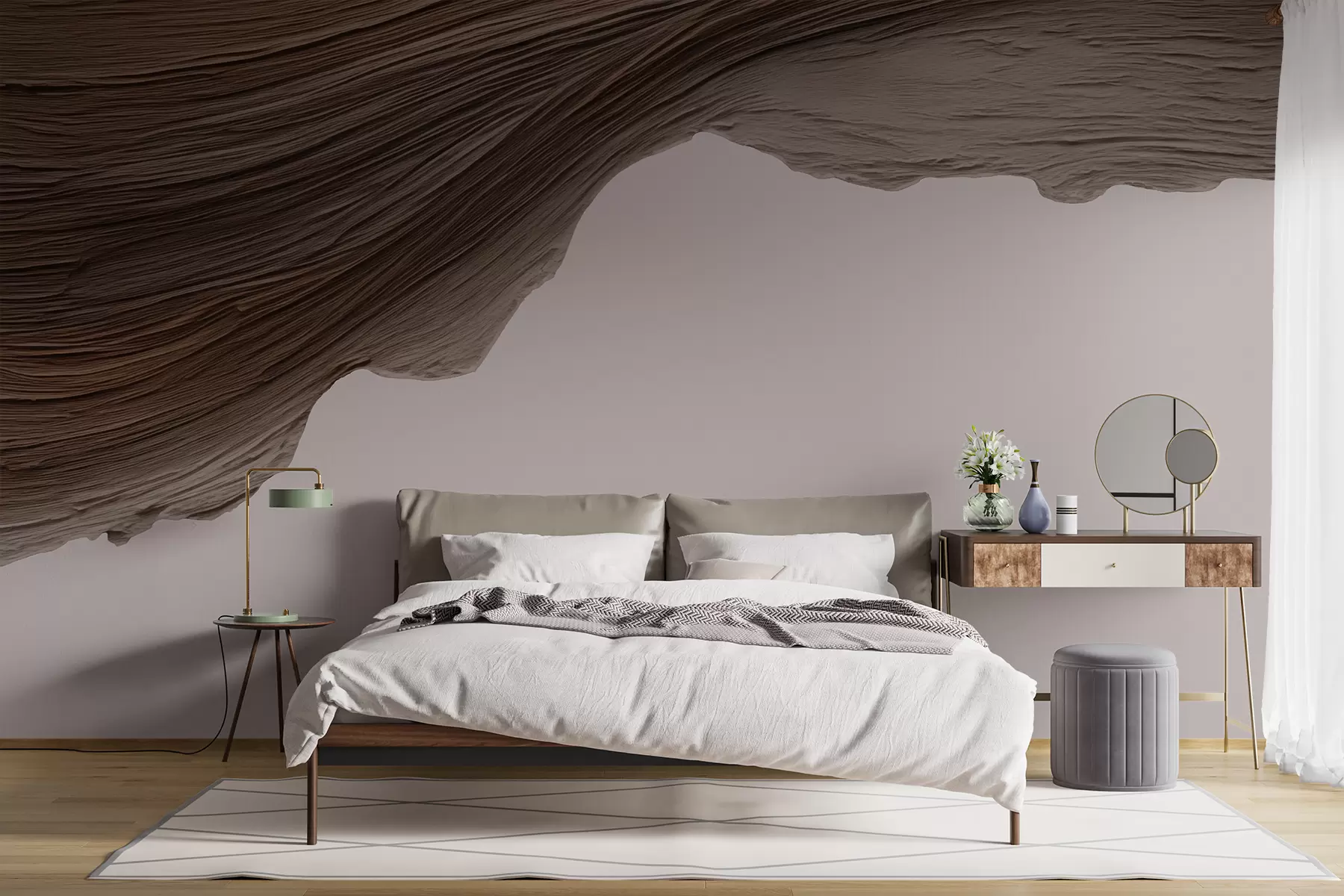 Valokuvatapetti Puinen reliefi w05273