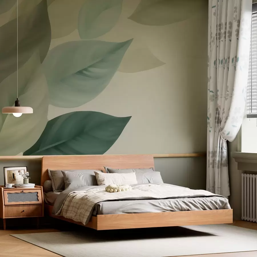 Valokuvatapetti Suuret lehdet w05107