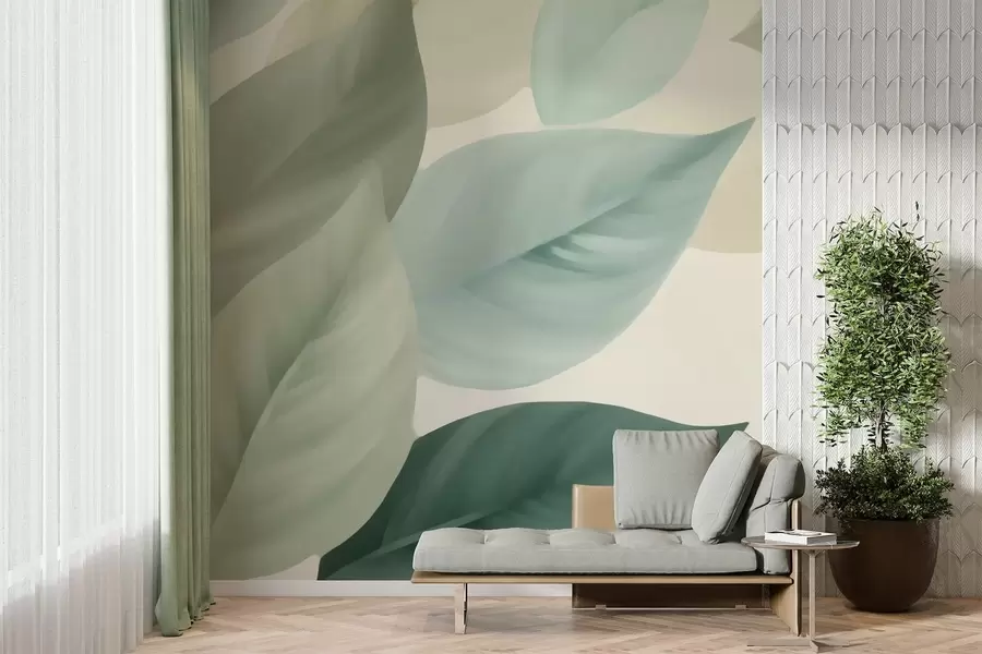 Valokuvatapetti Suuret lehdet w05107