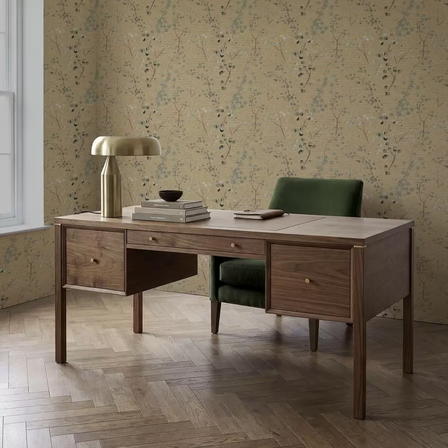 Valokuvatapetti Abstrakti kasvitieteellinen kuvio ympyröillä a01126