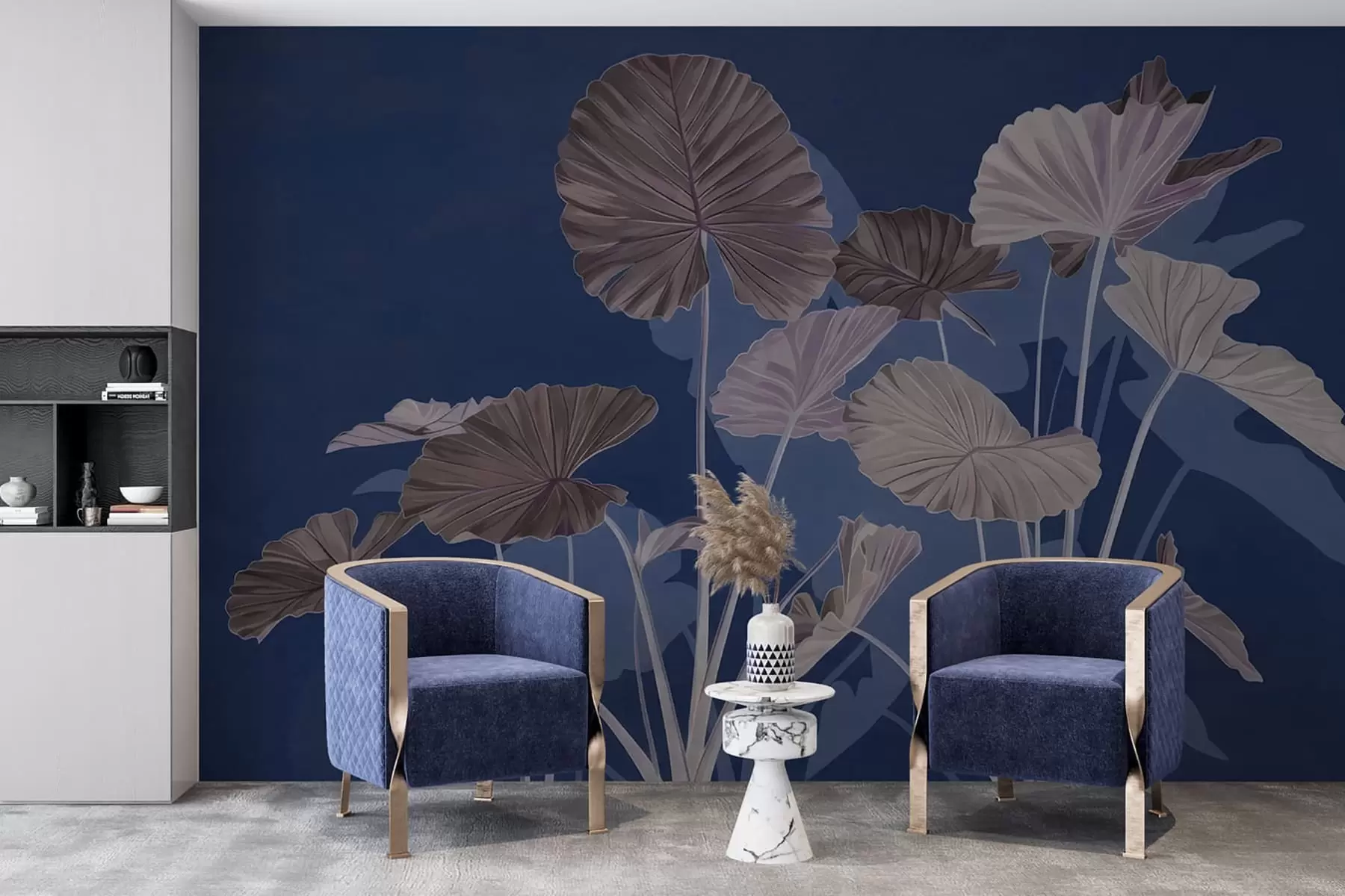 Valokuvatapetti Maalattujen lootusten puutarha w05364