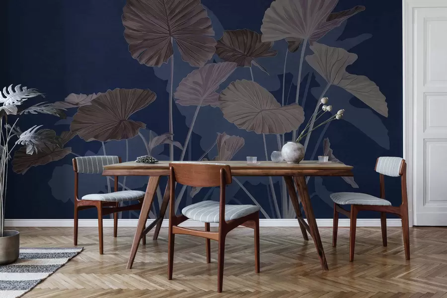 Valokuvatapetti Maalattujen lootusten puutarha w05364