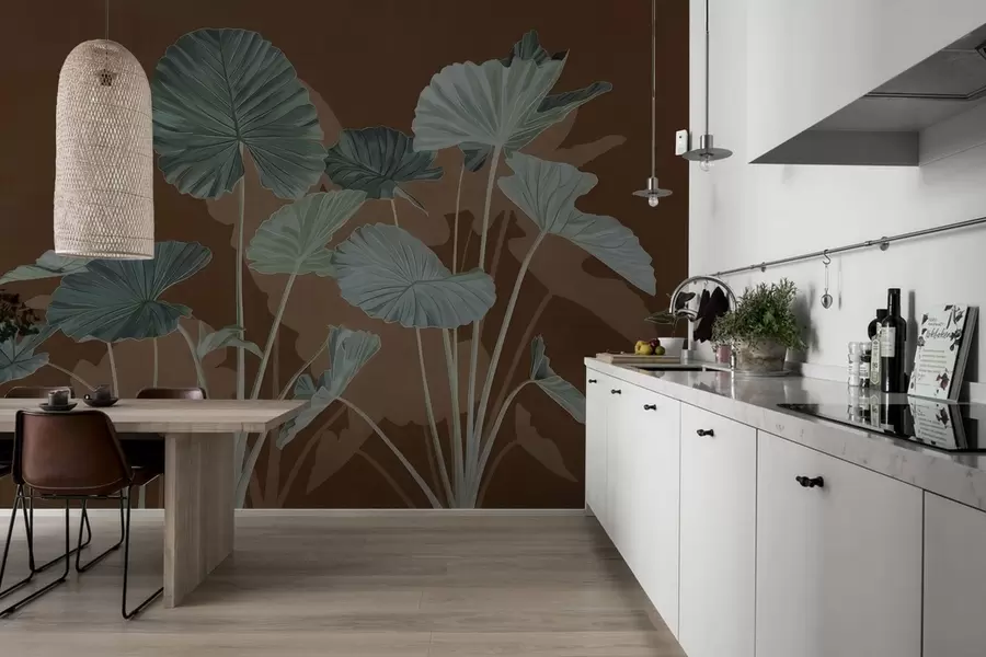 Valokuvatapetti Maalattujen lootusten puutarha w05364v1