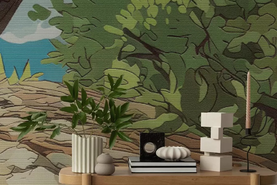 Valokuvatapetti Majesteettinen mosaiikkipuu w05368