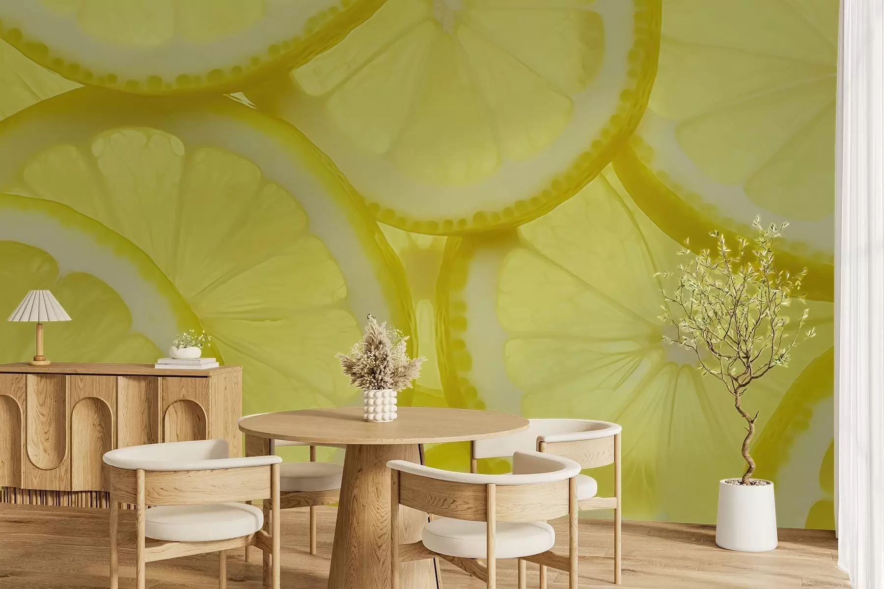 Valokuvatapetti Sitruunaviipaleen rakenne w05351