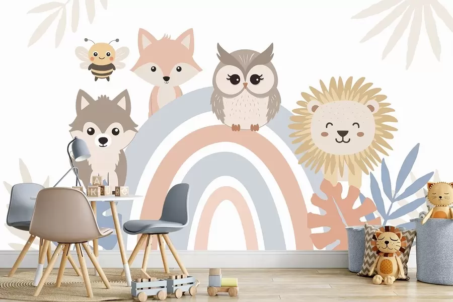 Valokuvatapetti Söpöjä eläimiä w05399v1