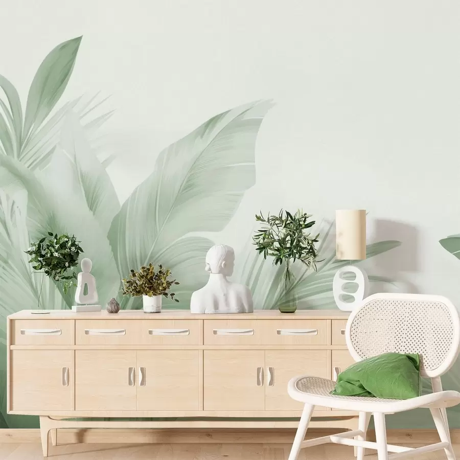 Valokuvatapetti Banaaninlehdet, pitkät lehdet w05377v3