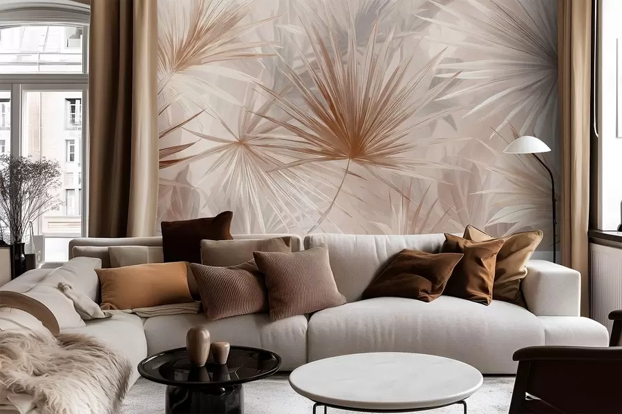 Valokuvatapetti Bragea, teräväkärkiset lehdet w05405