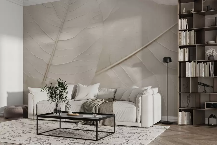 Valokuvatapetti Elegantti lehti w05328