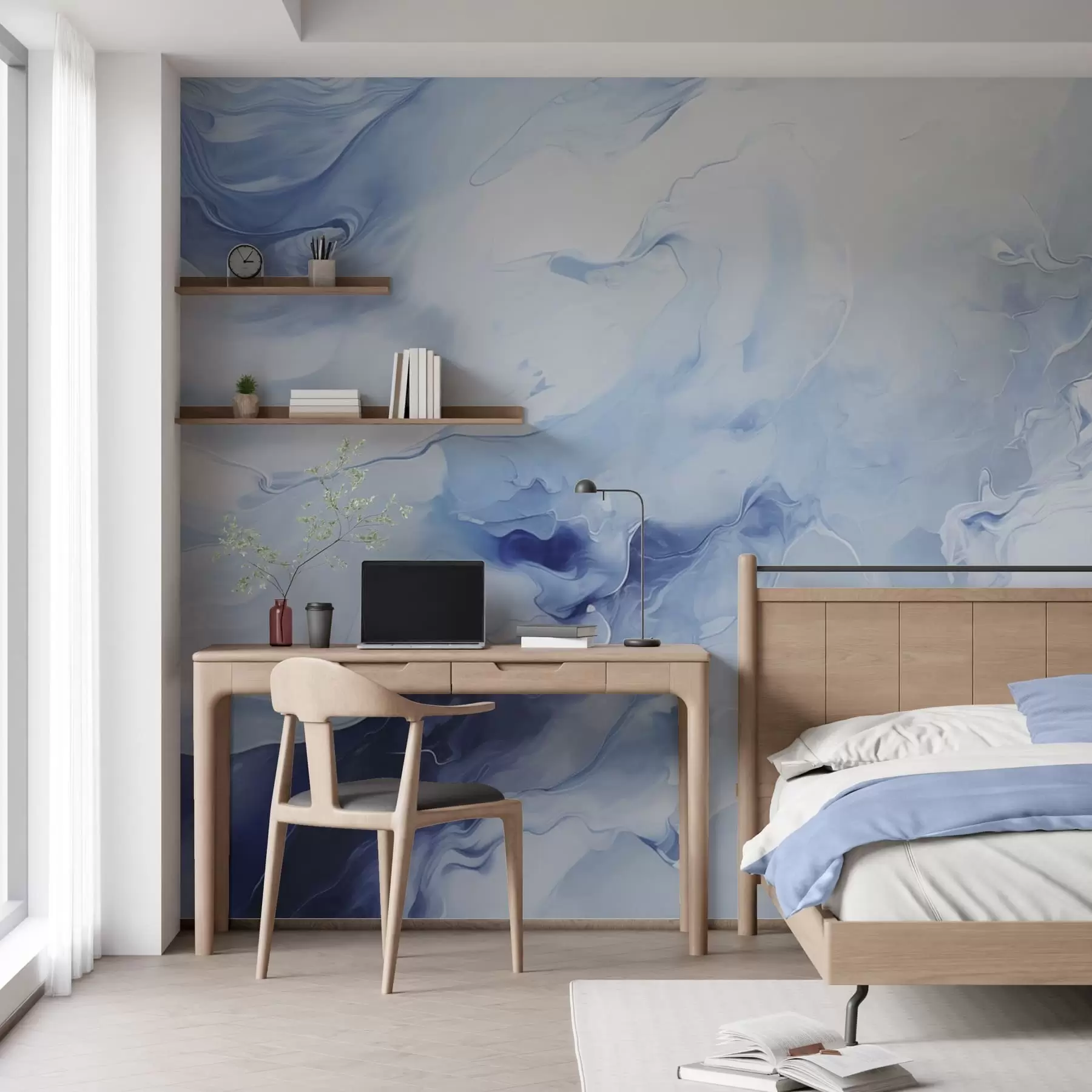 Valokuvatapetti Hienostunut marmorin juonitus w05441