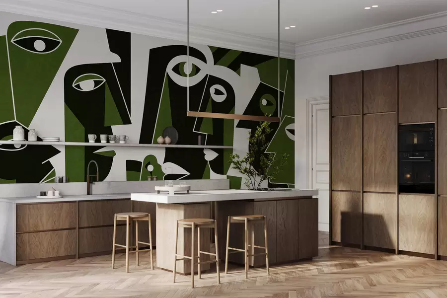 Valokuvatapetti Afrikkalaistyyliset kasvot w05446v3