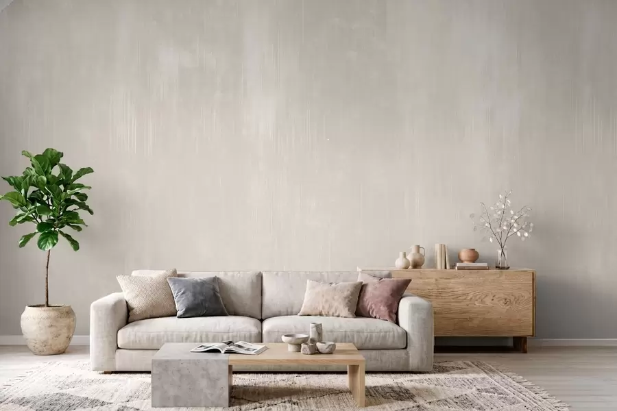 Valokuvatapetti Vaaleanbeige tausta, jossa on hienovarainen pystysuuntainen kuvio w05121