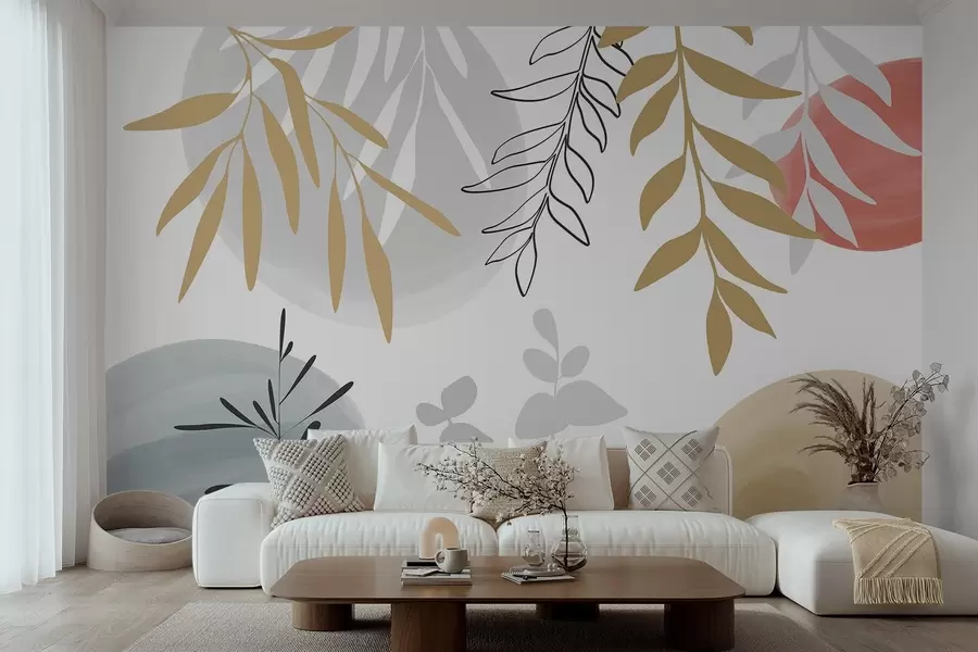 Valokuvatapetti Abstrakti kasvillisuus w05506v1