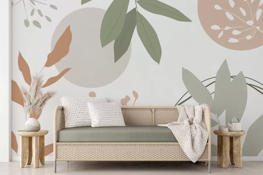 Valokuvatapetti Abstraktio kasvien kanssa w05552v2