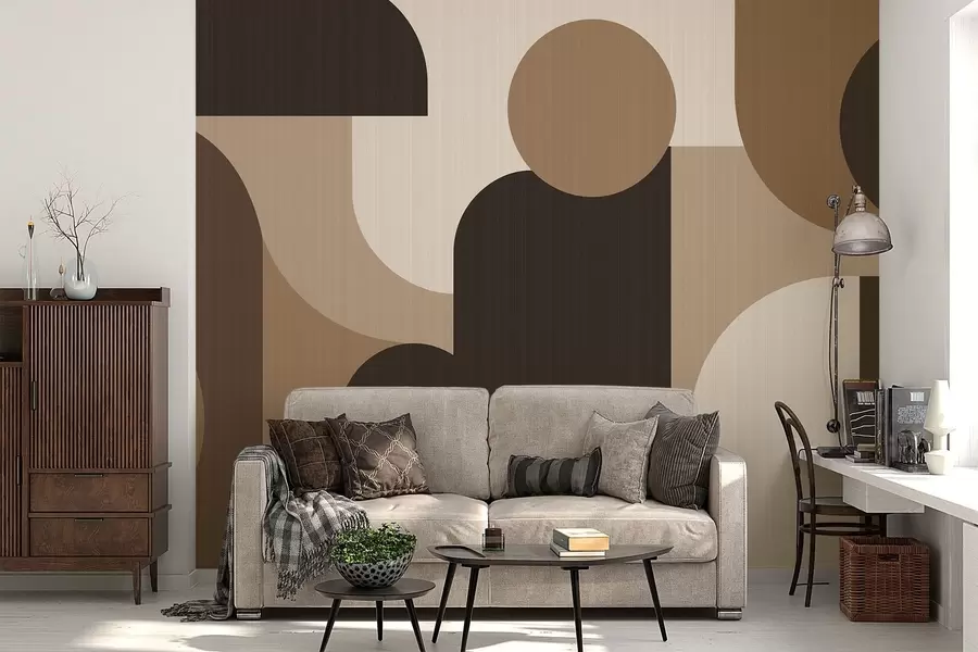 Valokuvatapetti Geometriset kaaret w05653