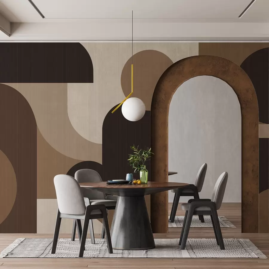 Valokuvatapetti Geometriset kaaret w05653