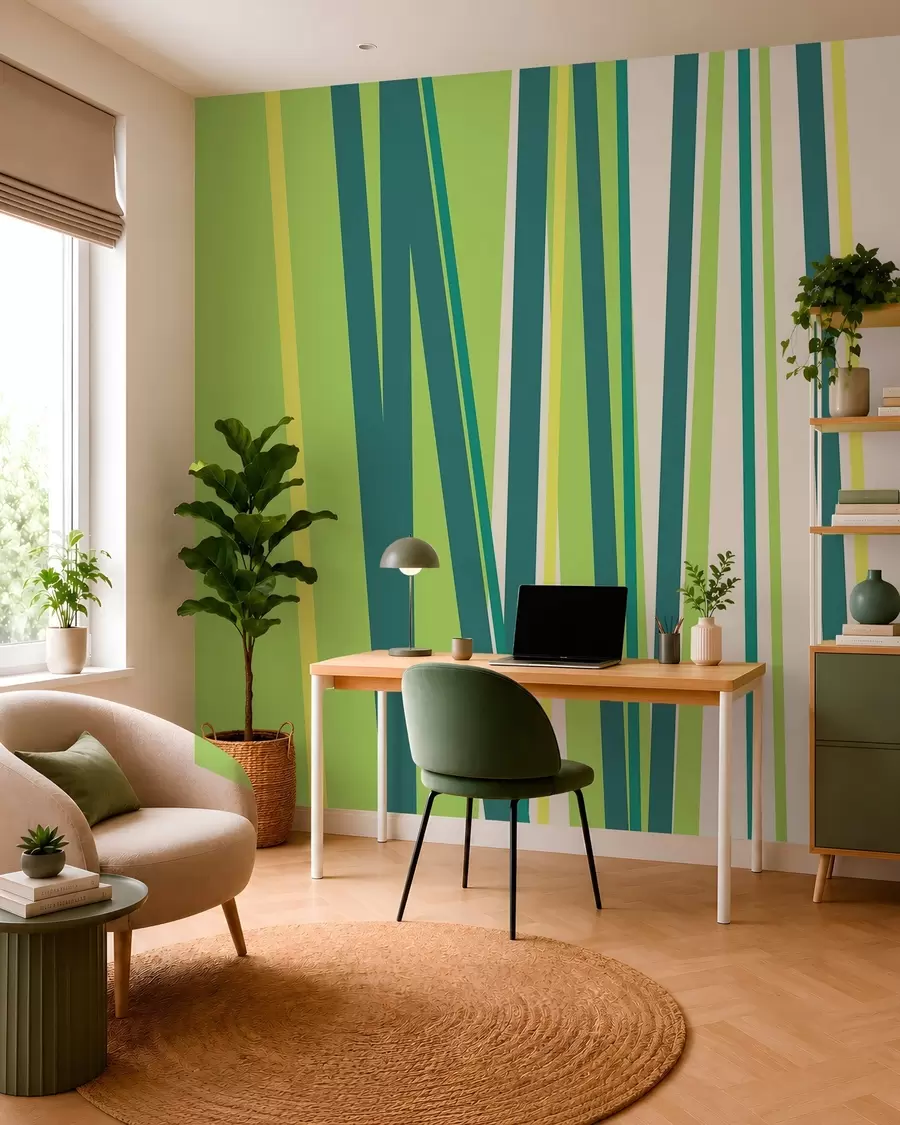Valokuvatapetti eloisa, abstrakti raita w05749
