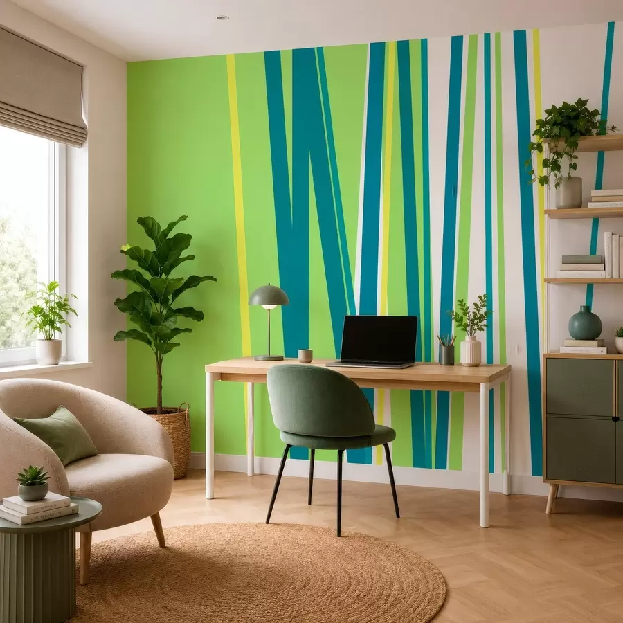 Valokuvatapetti eloisa, abstrakti raita w05749