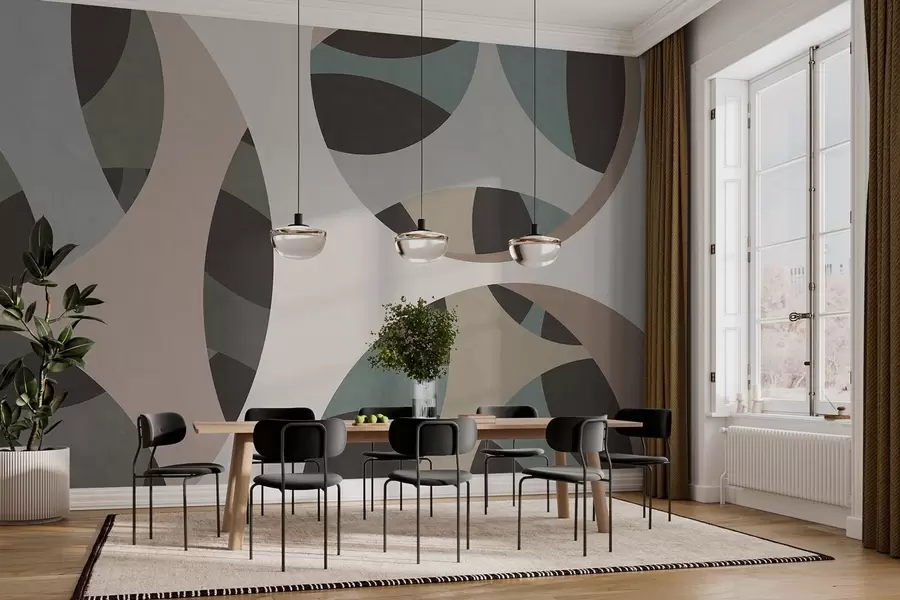 Valokuvatapetti nykyaikainen tekstuurinen abstraktio beige- ja luonnonväreissä w05751v1