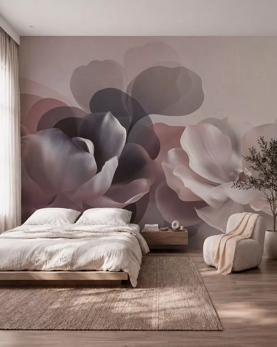 Valokuvatapetti Abstrakti magnolia-kukka-asetelma w09930