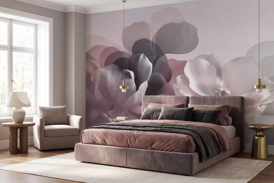 Valokuvatapetti Abstrakti magnolia-kukka-asetelma w09930