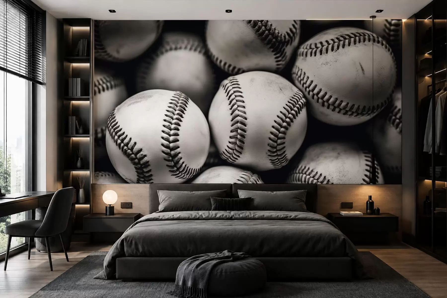 Valokuvatapetti Baseball-pallot w09966