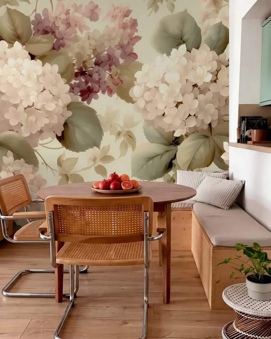 Valokuvatapetti Hortensia kukkia w05436