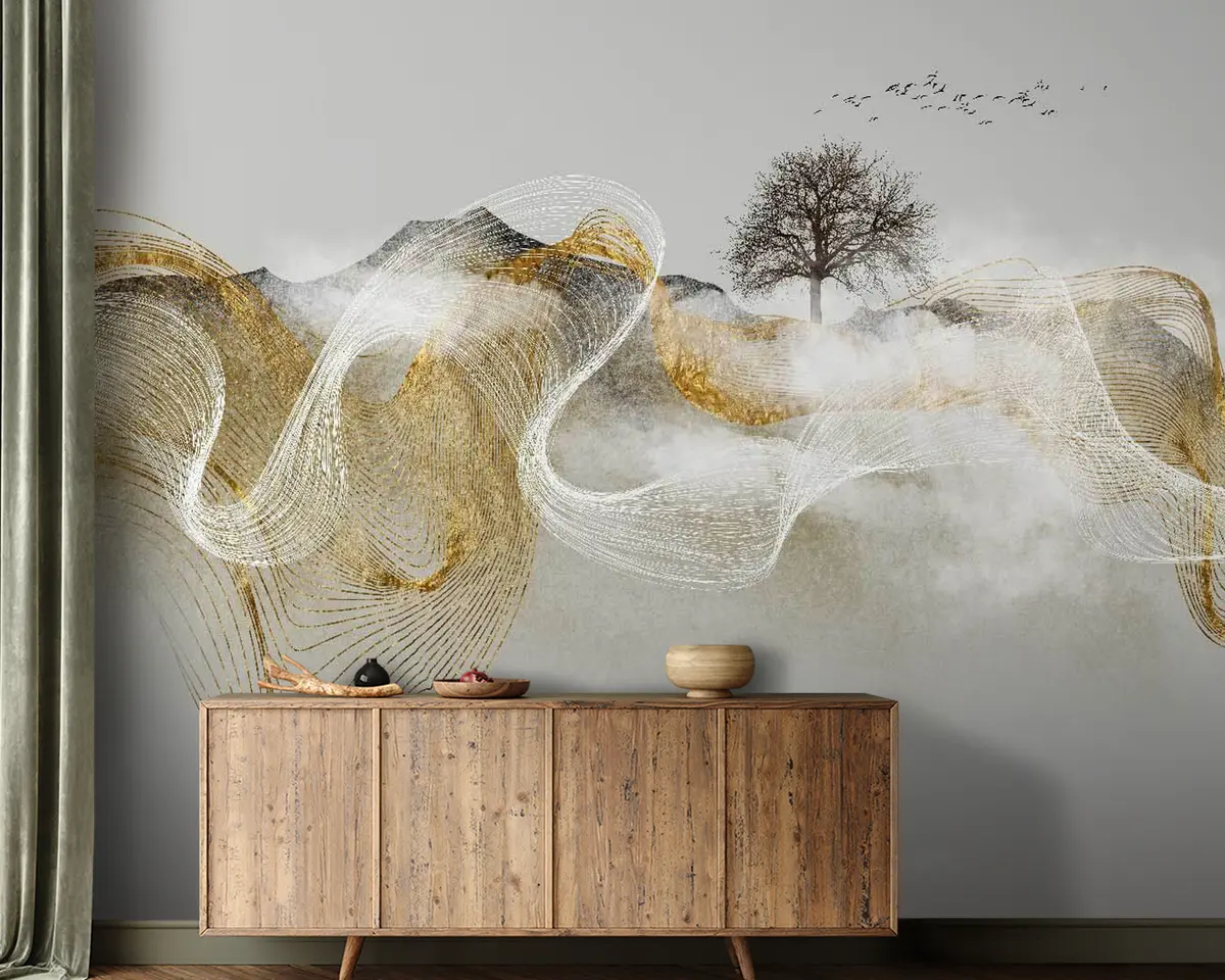 Valokuvatapetti Ele, taide ja fontti u16828