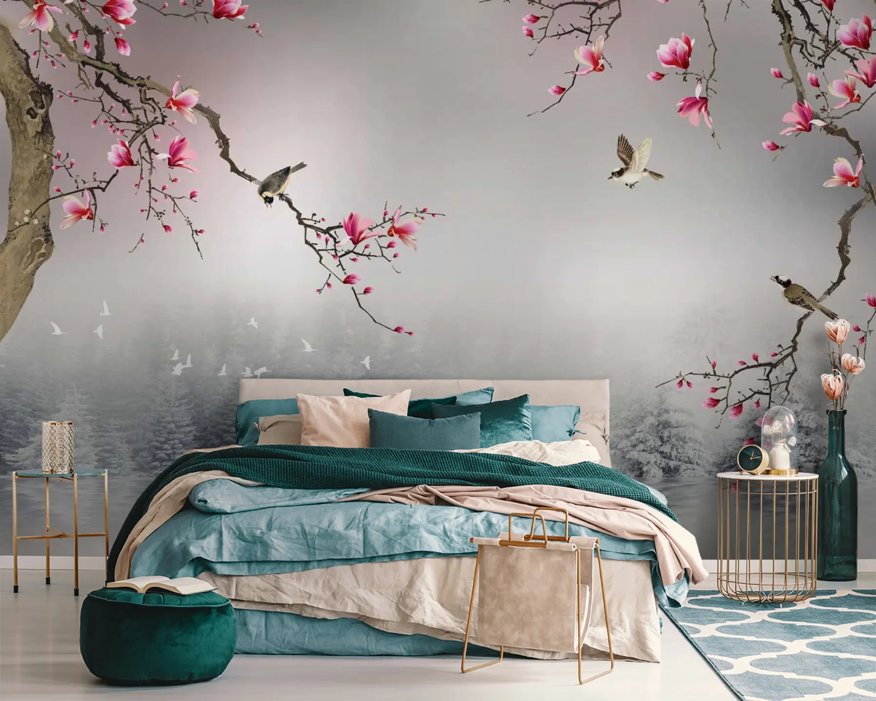 Valokuvatapetti Kukka, vesi ja neste u37233