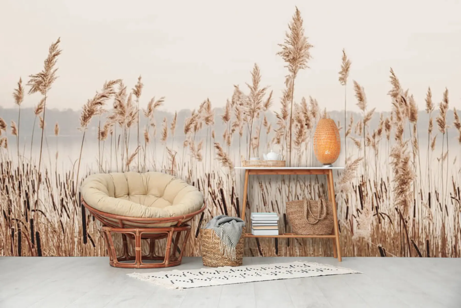 Valokuvatapetti Ruoko ja kissanhäntä u44598