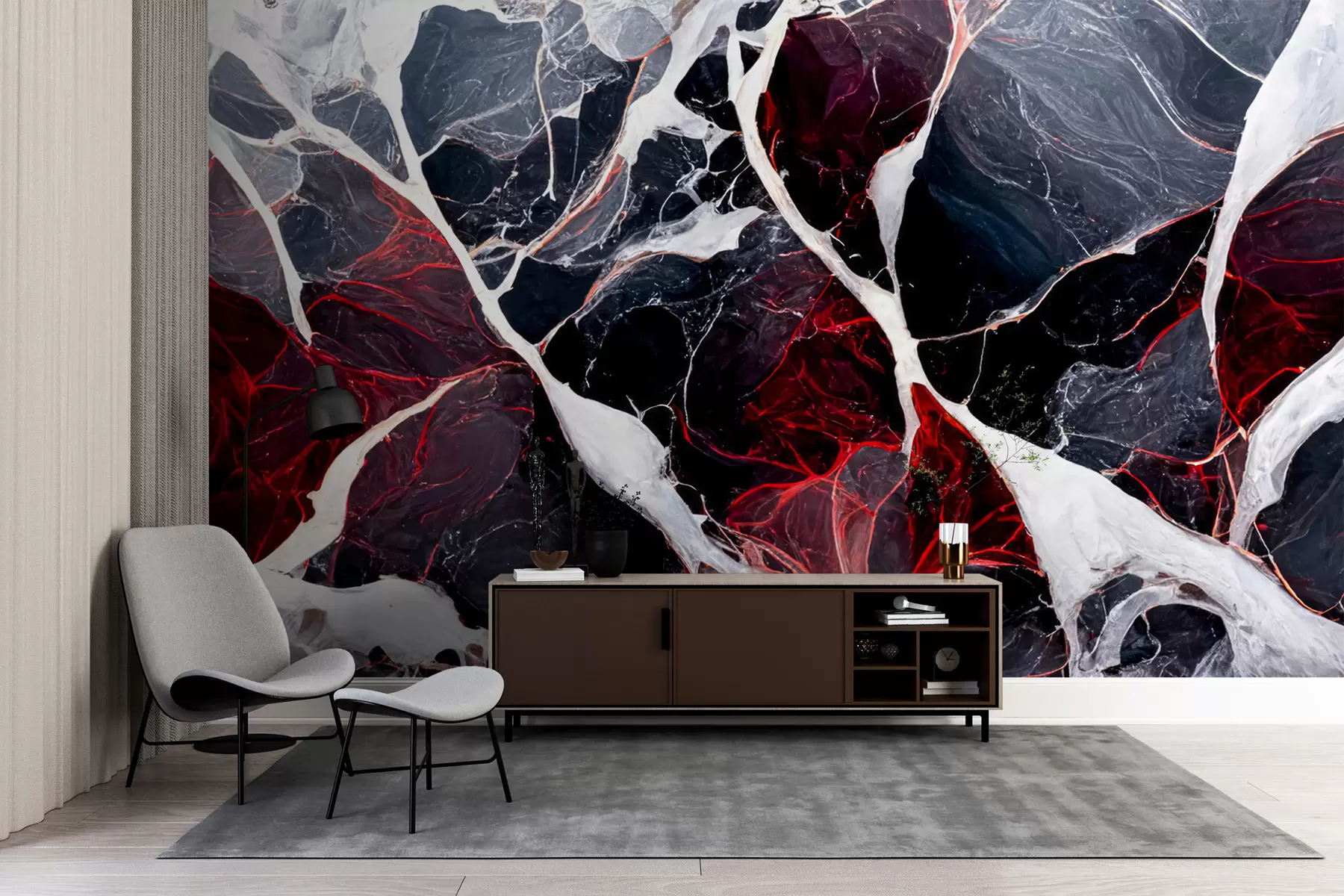 Valokuvatapetti Tummaa marmoria u72879