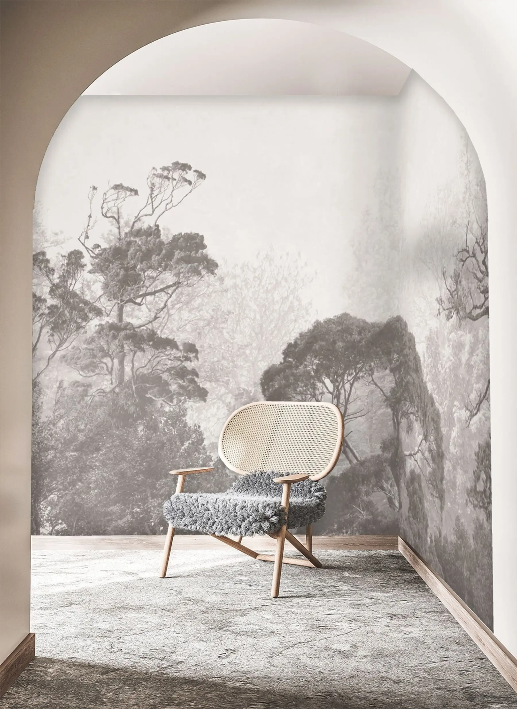 Valokuvatapetti Puut grungen taustalla u79824