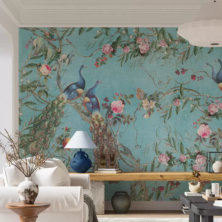 Valokuvatapetti Lintu, kukka ja selkärankainen u12428