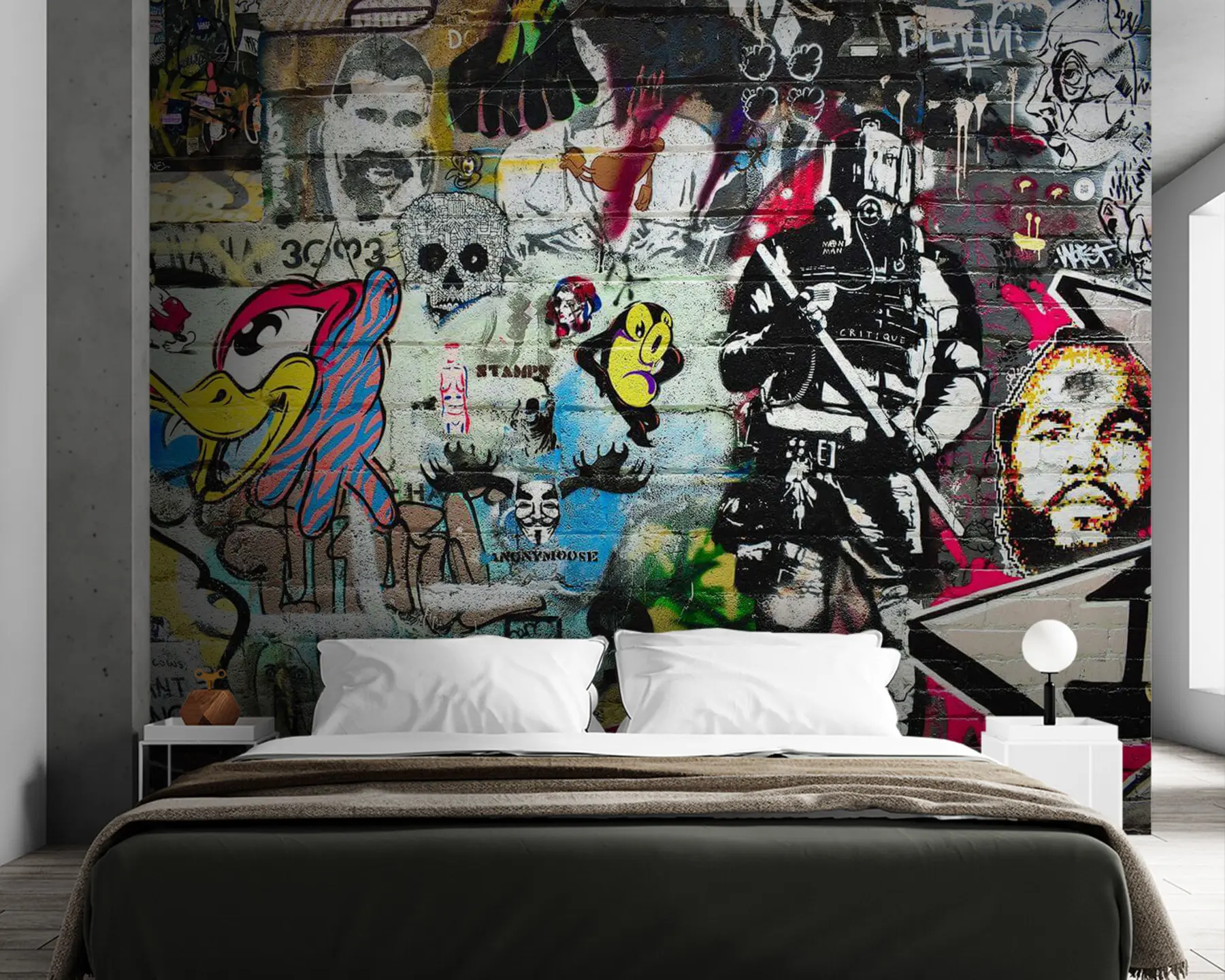 Valokuvatapetti Graffitit, taide ja fontit u12434