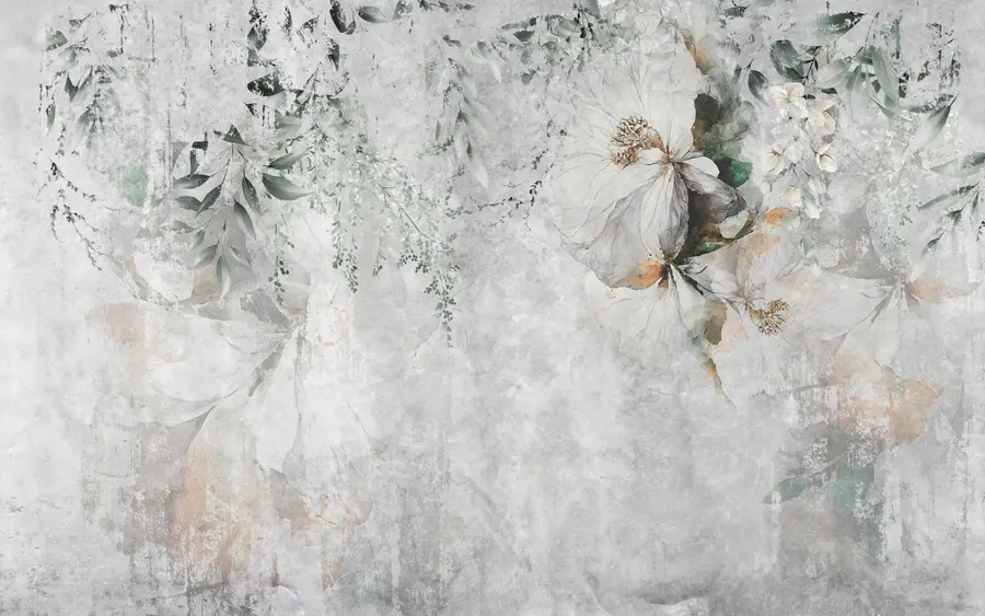 Valokuvatapetti Kukka betoni grunge taustalla u73969