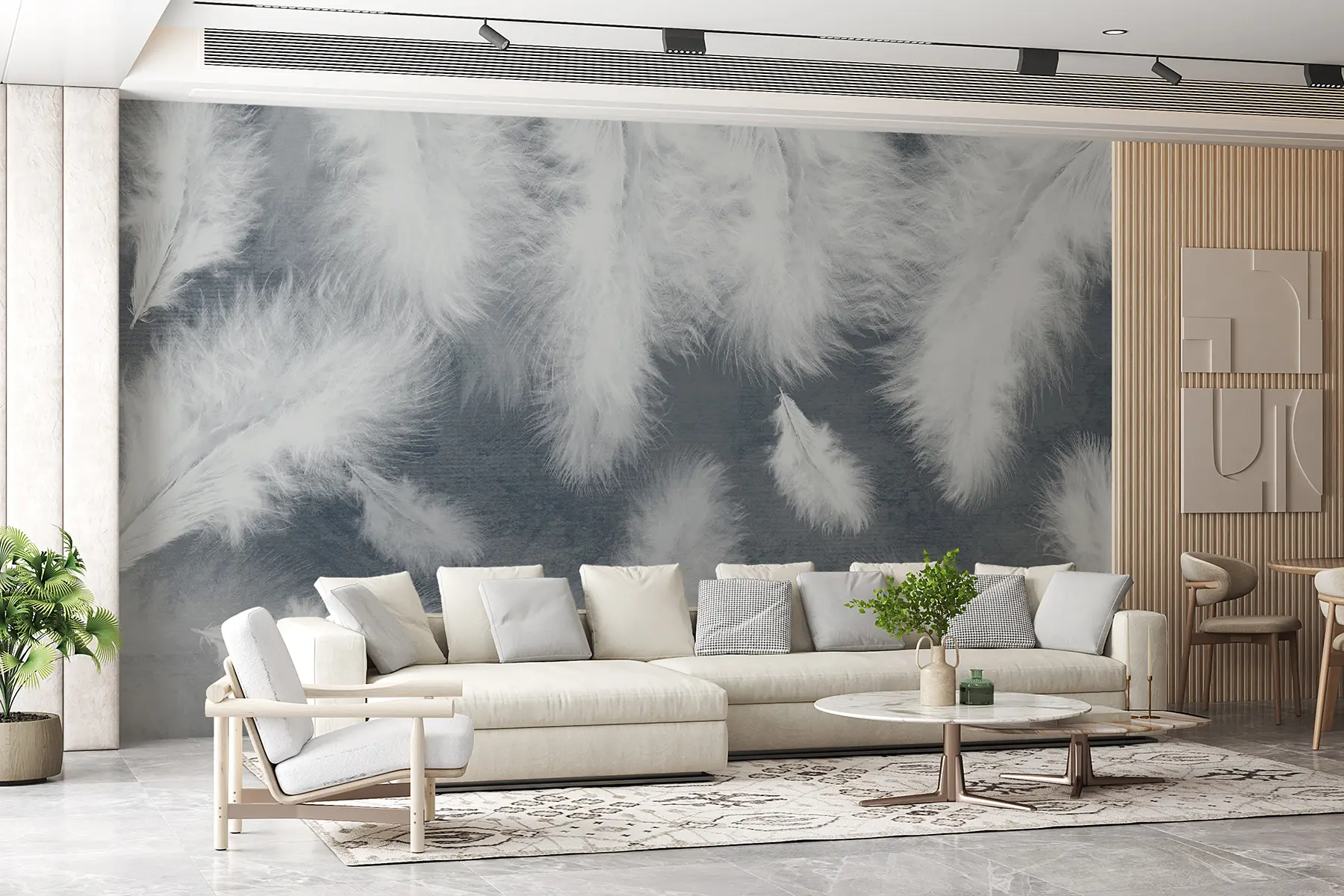 Valokuvatapetti Untuvaa ja höyheniä u30616