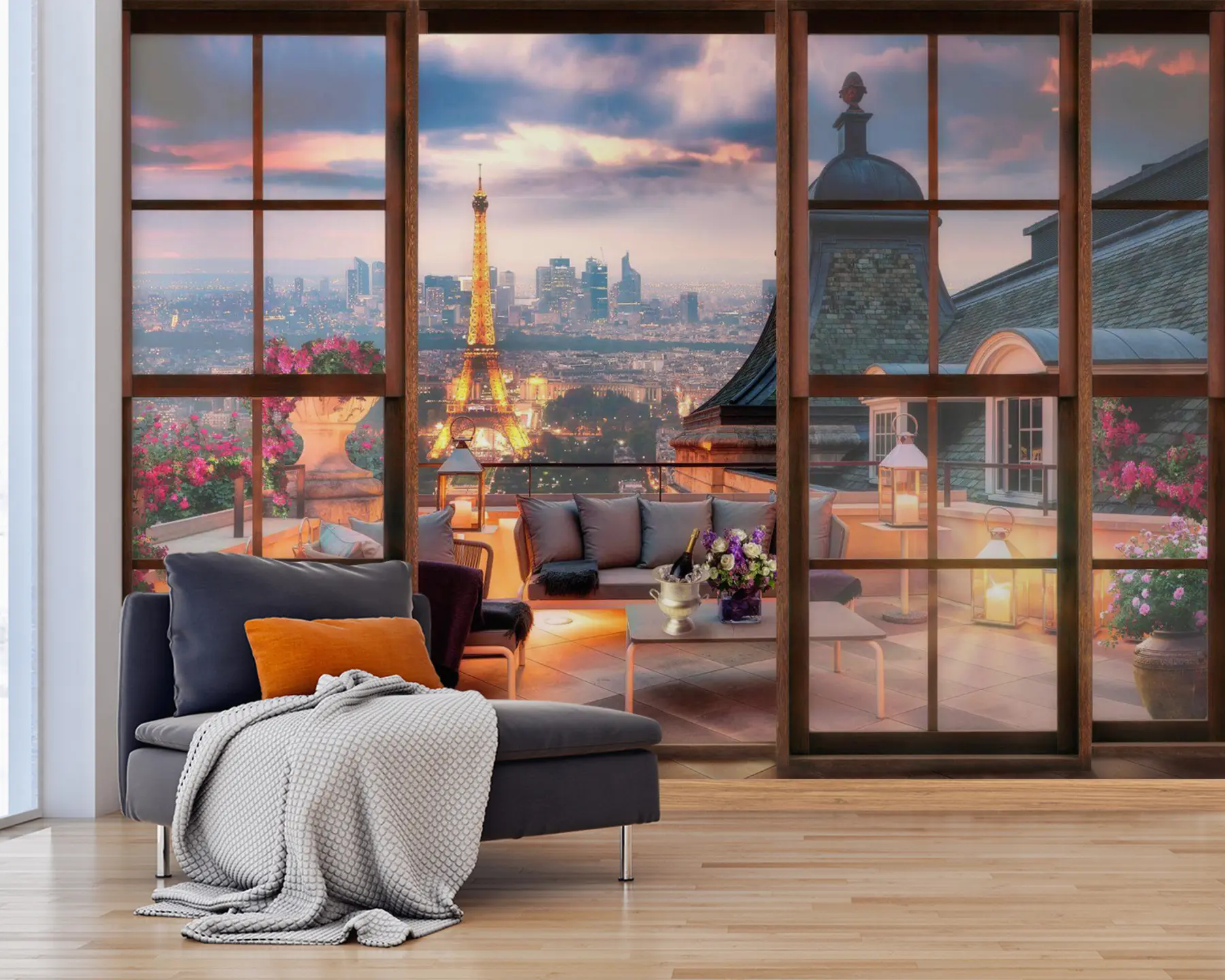 Valokuvatapetti Pilvi, rakennus ja taivas u60794