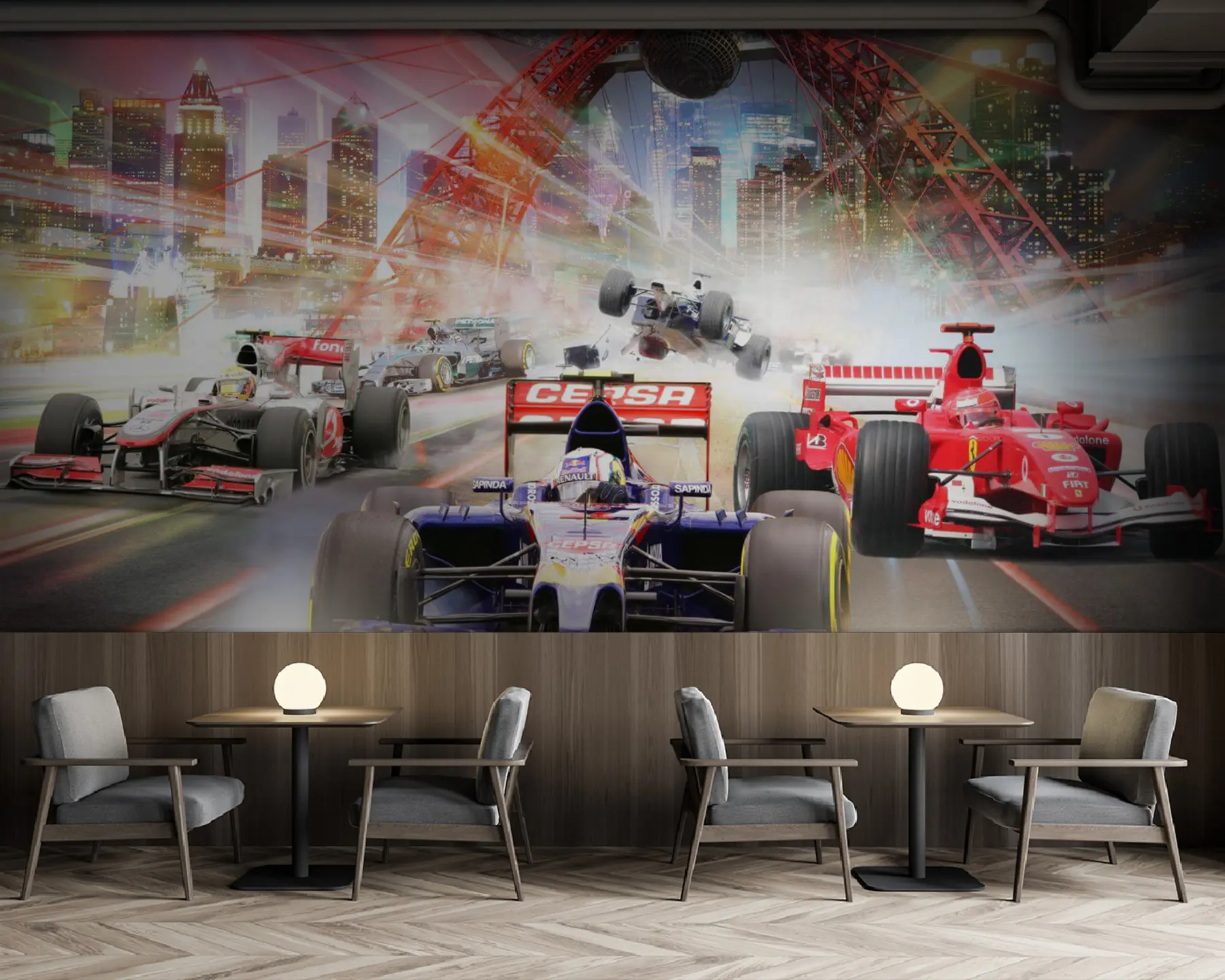 Valokuvatapetti Pyörä, rengas ja auto u64439