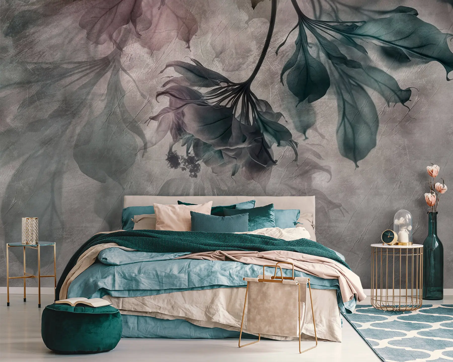 Valokuvatapetti Herkät läpikuultavat oksat u93927