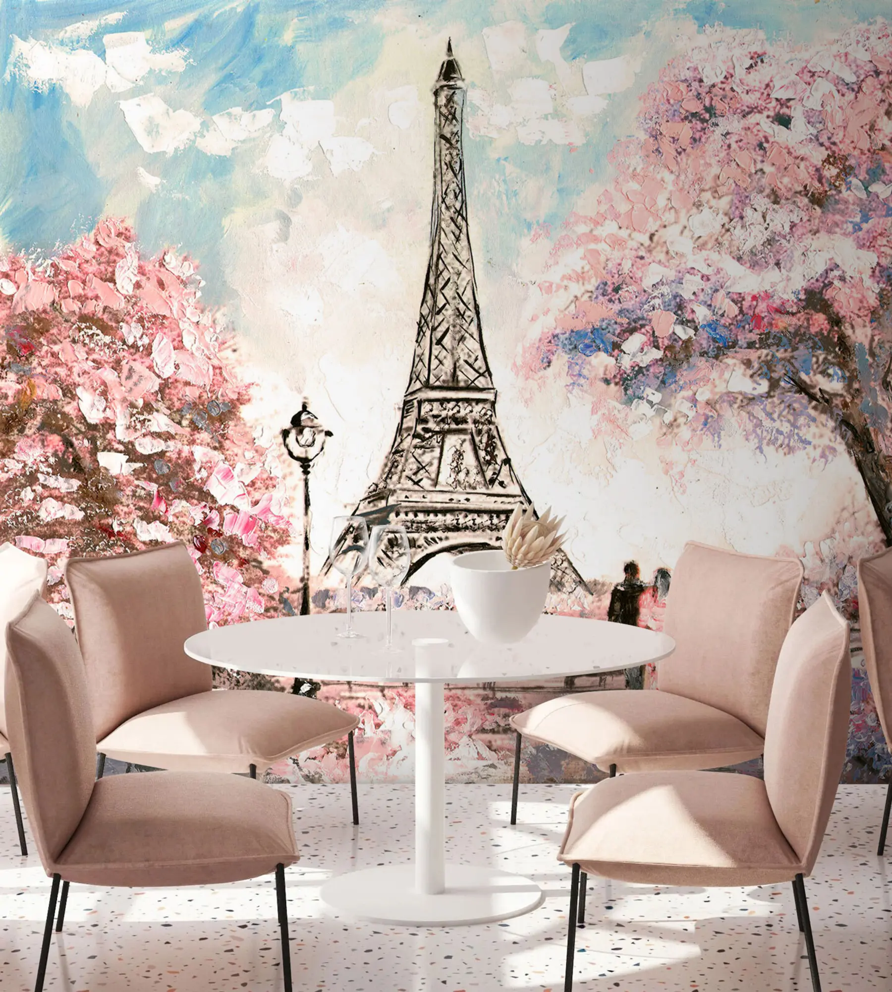 Valokuvatapetti Katunäkymä Pariisista u74631