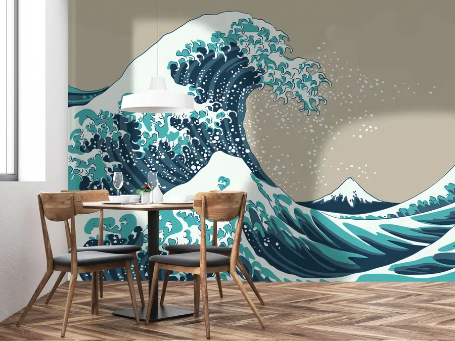 Valokuvatapetti Japanilaistyyliset seinämaalaukset, seinämaalaukset aasialaiseen tyyliin u74617