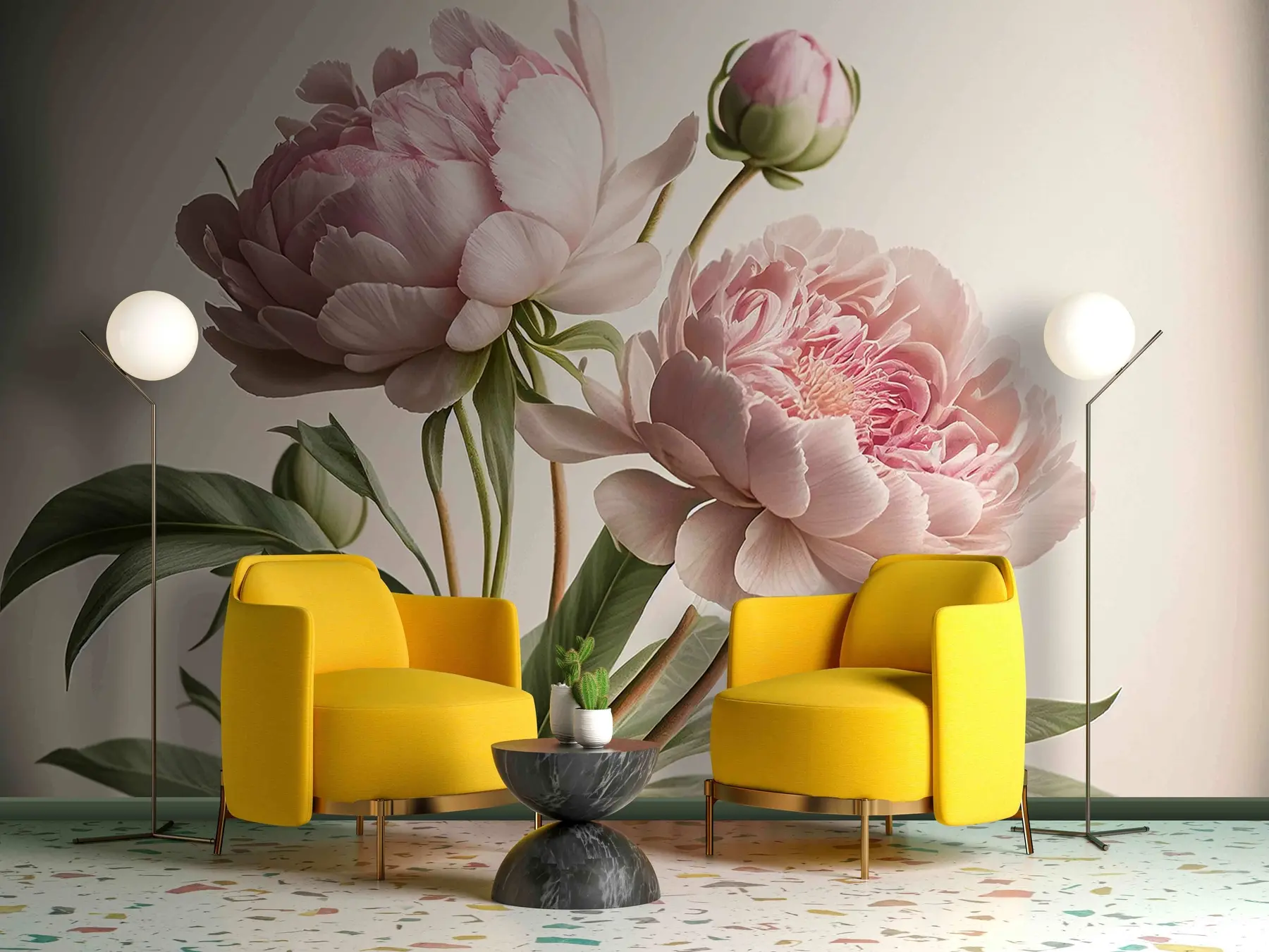 Valokuvatapetti Akvarelli kukkia u70658