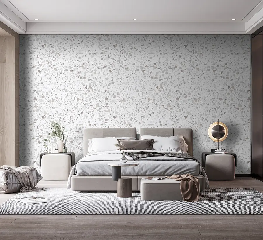 Valokuvatapetti Terrazzo laatat, mosaiikki luonnonkivillä, graniitti, marmori, kvartsi, betoni u94304