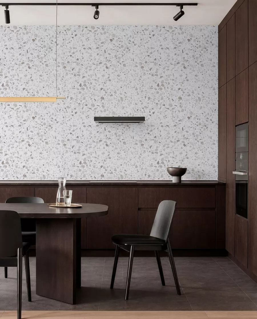 Valokuvatapetti Terrazzo laatat, mosaiikki luonnonkivillä, graniitti, marmori, kvartsi, betoni u94304