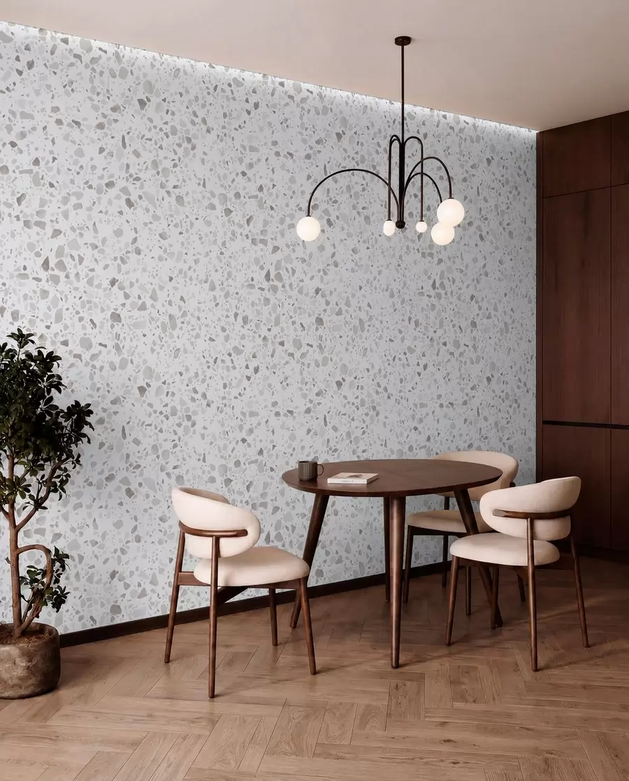 Valokuvatapetti Terrazzo laatat, mosaiikki luonnonkivillä, graniitti, marmori, kvartsi, betoni u94304