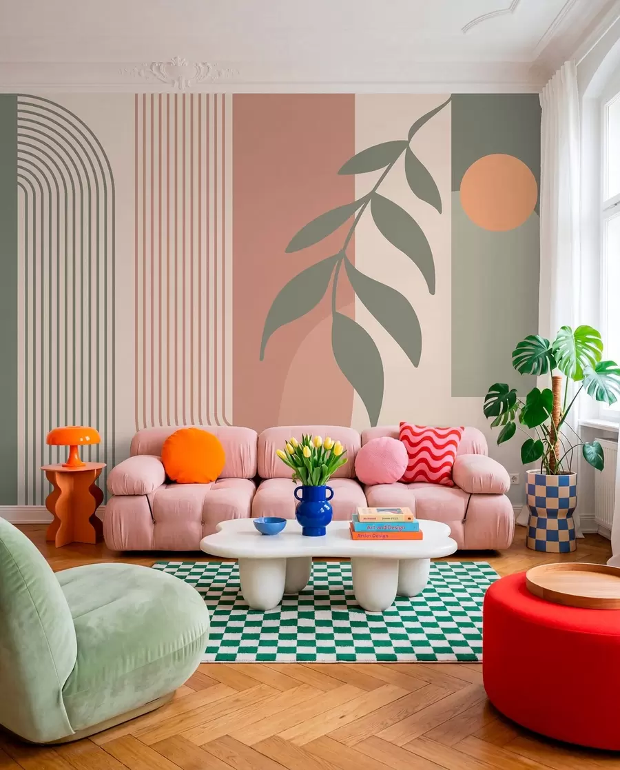 Valokuvatapetti Kaaret ja koriste-elementit boho-tyyliin u94153