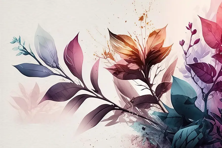 Valokuvatapetti Lehti puhkesi u75440